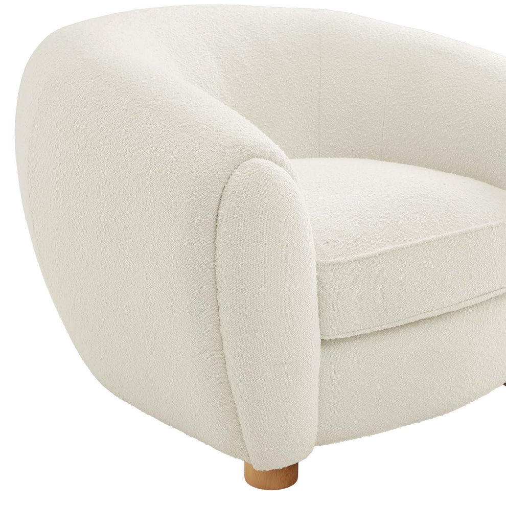 Abundant Boucle Upholstered Fabric Armchair By Modway - EEI-6025 | Armchairs | Modishstore - 13