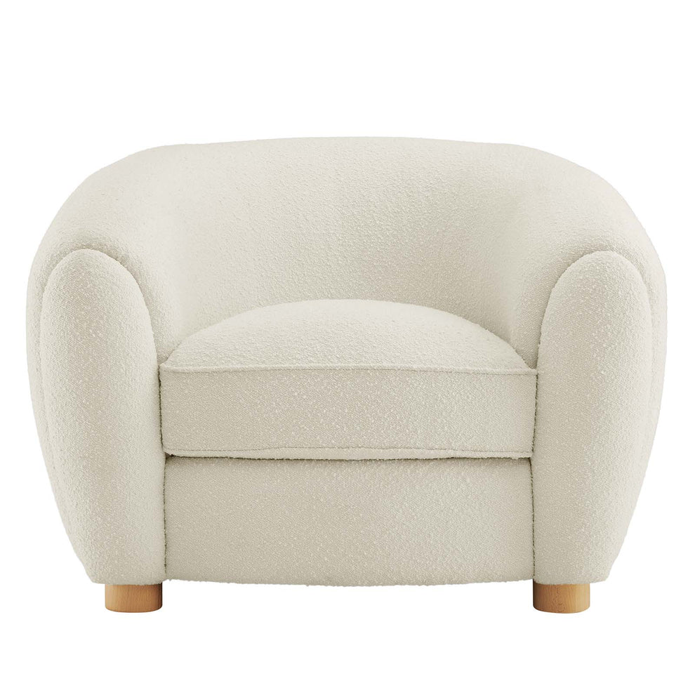 Abundant Boucle Upholstered Fabric Armchair By Modway - EEI-6025 | Armchairs | Modishstore - 14