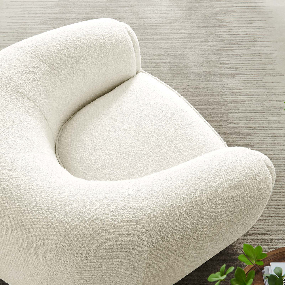 Abundant Boucle Upholstered Fabric Armchair By Modway - EEI-6025 | Armchairs | Modishstore - 15