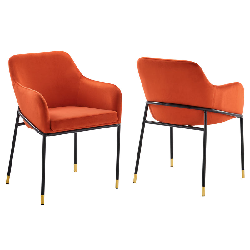 Jovi Performance Velvet Dining Armchair Set of 2 By Modway - EEI-6026 | Dining Chairs | Modishstore - 21