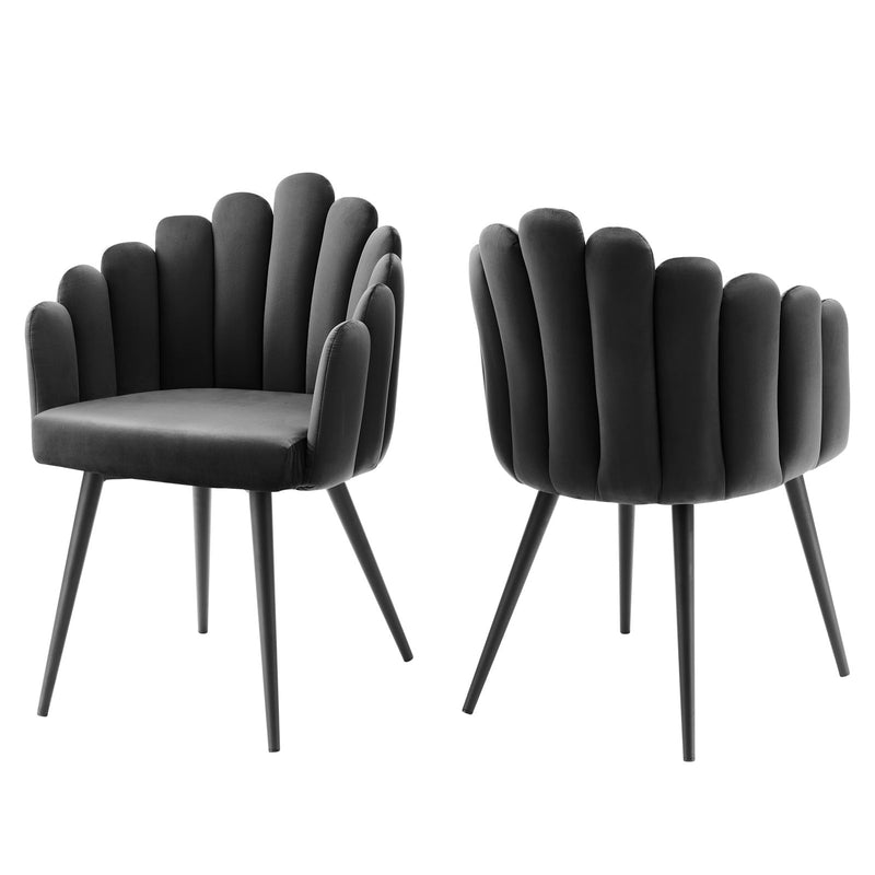 Vanguard Performance Velvet Dining Chair Set of 2 By Modway - EEI-6028 | Dining Chairs | Modishstore - 23