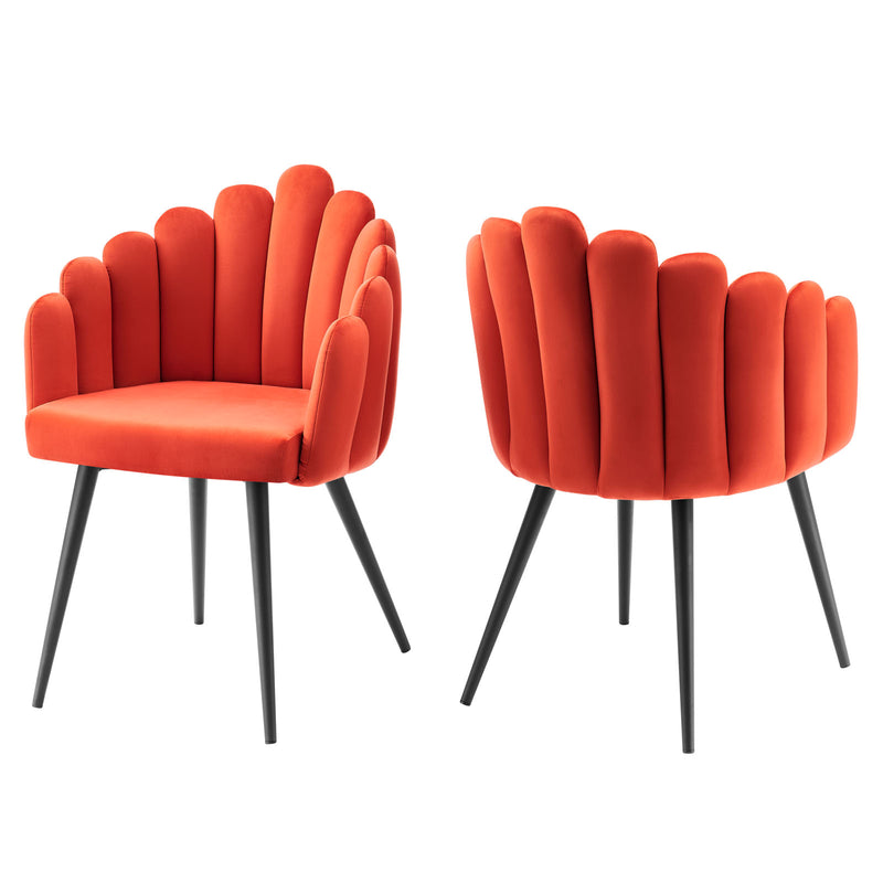 Vanguard Performance Velvet Dining Chair Set of 2 By Modway - EEI-6028 | Dining Chairs | Modishstore - 21