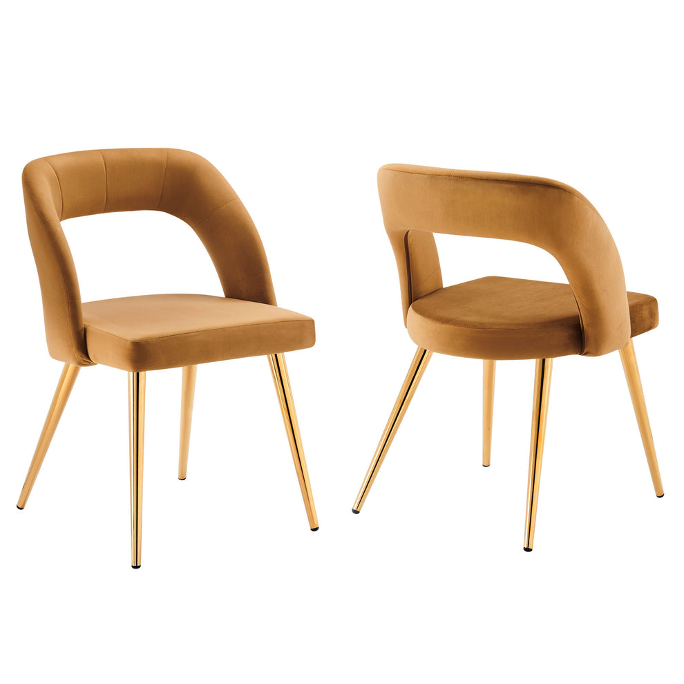 Marciano Performance Velvet Dining Chair Set of 2 By Modway - EEI-6030 | Dining Chairs | Modishstore - 2