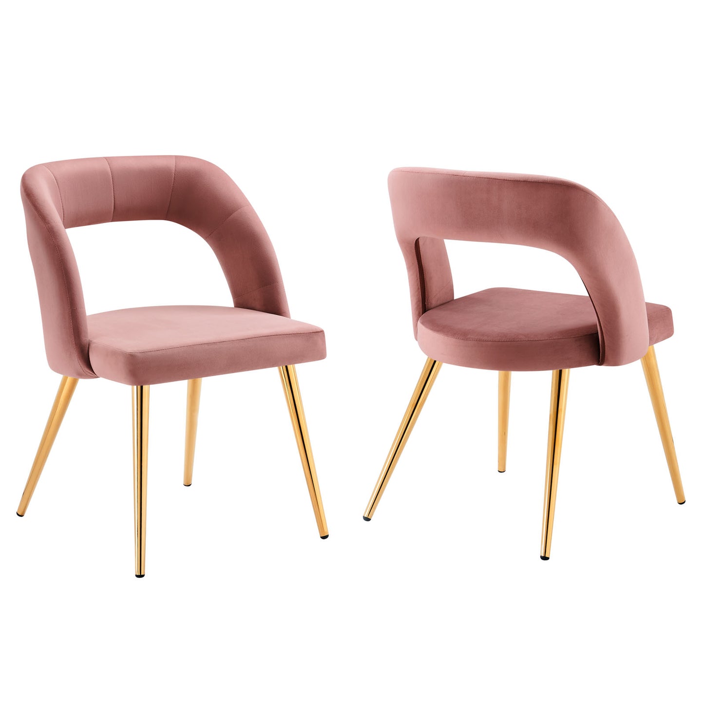 Marciano Performance Velvet Dining Chair Set of 2 By Modway - EEI-6030 | Dining Chairs | Modishstore - 9