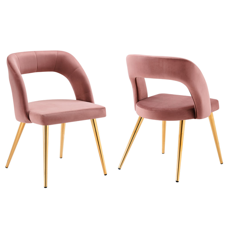 Marciano Performance Velvet Dining Chair Set of 2 By Modway - EEI-6030 | Dining Chairs | Modishstore - 9