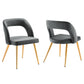 Marciano Performance Velvet Dining Chair Set of 2 By Modway - EEI-6030 | Dining Chairs | Modishstore - 10