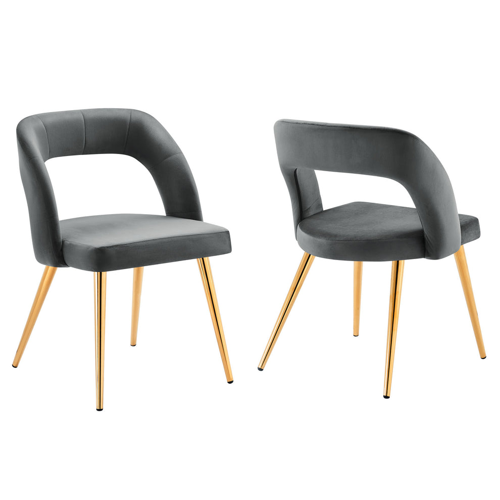 Marciano Performance Velvet Dining Chair Set of 2 By Modway - EEI-6030 | Dining Chairs | Modishstore - 10