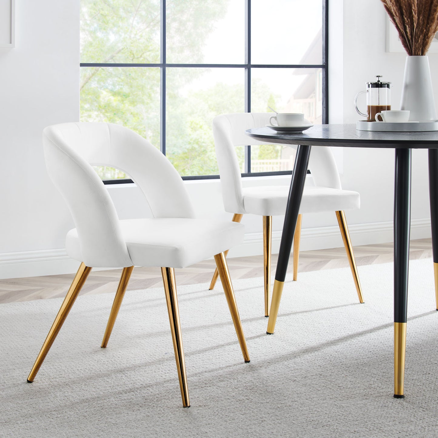 Marciano Performance Velvet Dining Chair Set of 2 By Modway - EEI-6030 | Dining Chairs | Modishstore - 38