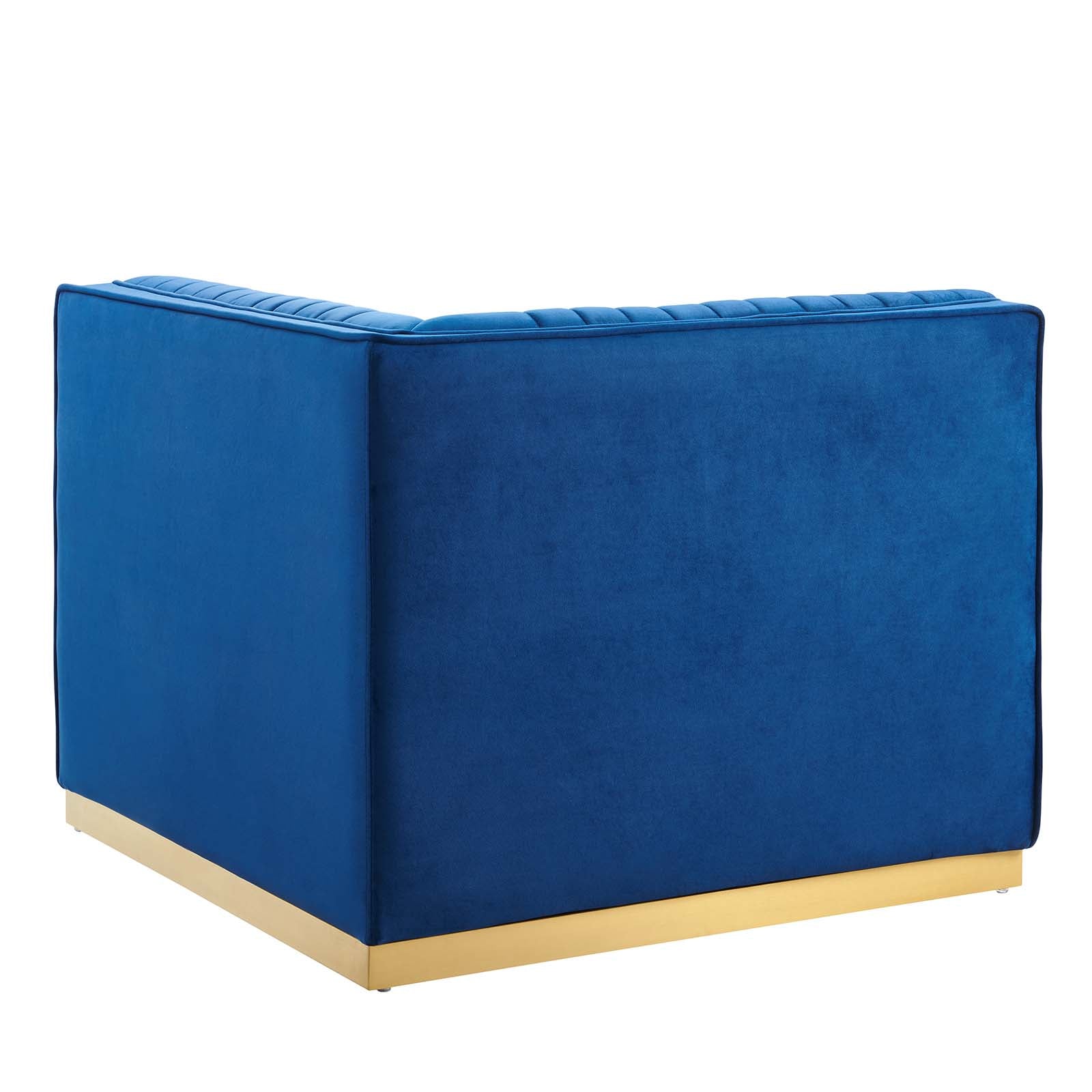 Sanguine Channel Tufted Performance Velvet Modular Sectional Sofa Left Corner Chair By Modway - EEI-6034 | Sectional | Modishstore - 20
