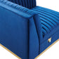 Sanguine Channel Tufted Performance Velvet Modular Sectional Sofa Left Corner Chair By Modway - EEI-6034 | Sectional | Modishstore - 21
