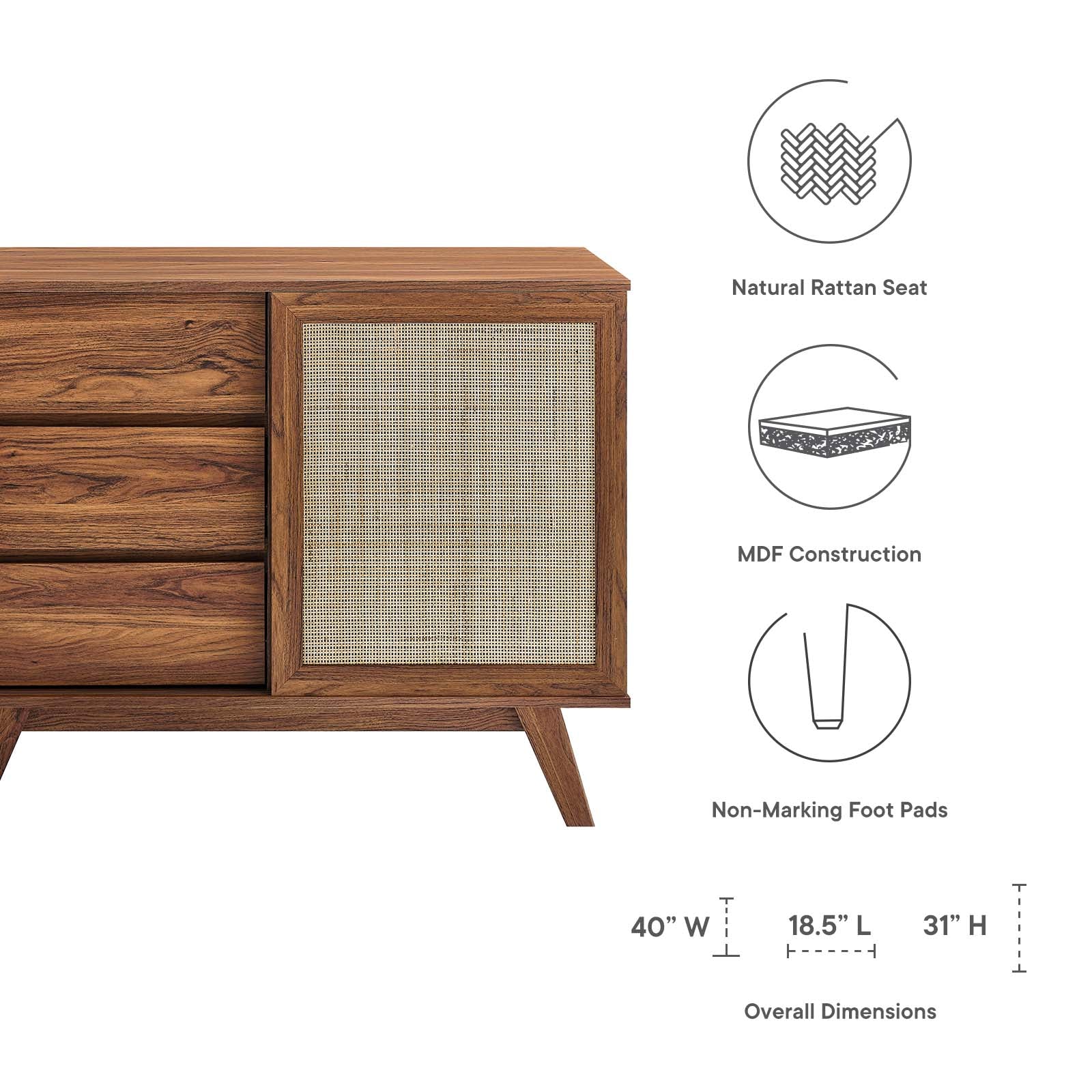 Soma 40" Accent Cabinet By Modway - EEI-6042 | Cabinets | Modishstore - 18