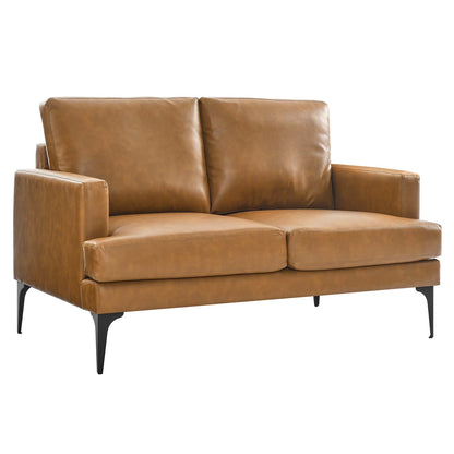 Evermore Vegan Leather Loveseat By Modway - EEI-6048 | Loveseats | Modishstore - 2