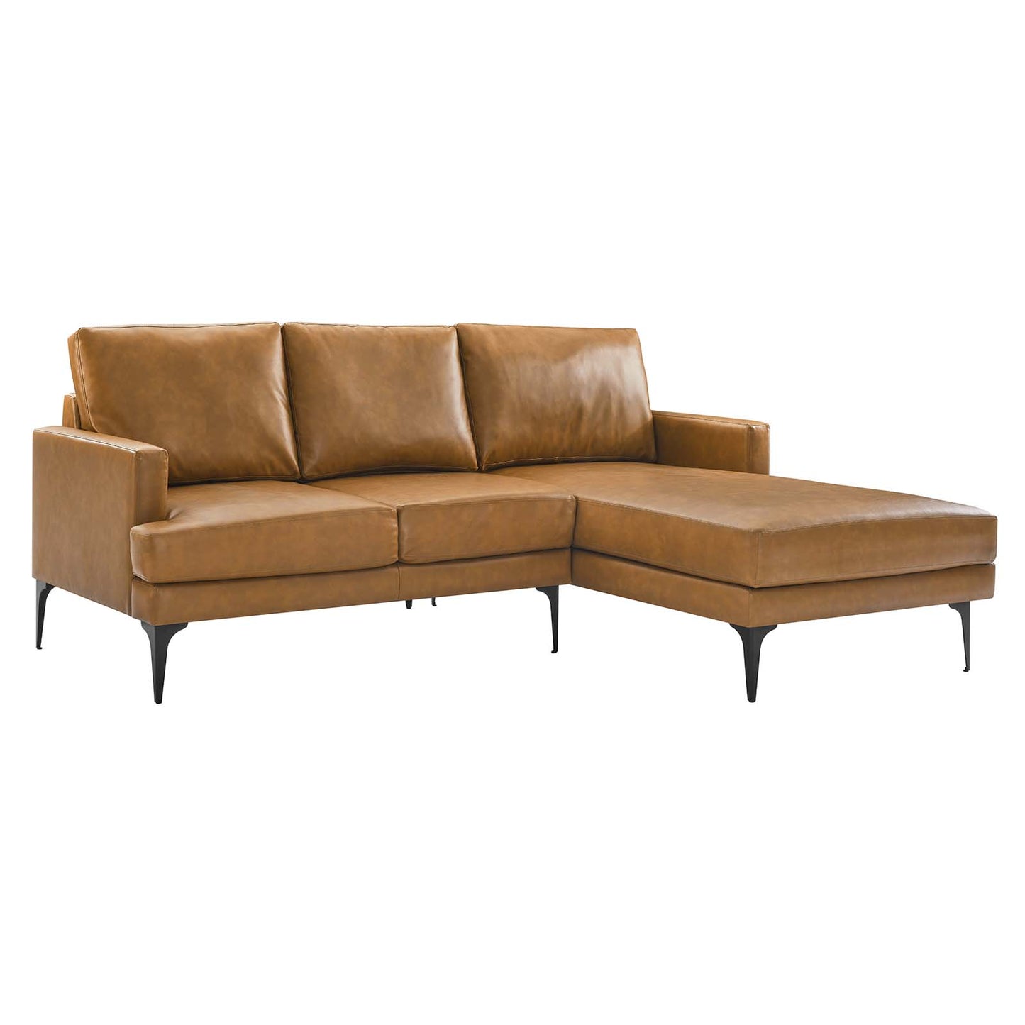 Evermore Right-Facing Vegan Leather Sectional Sofa By Modway - EEI-6050 | Sectional | Modishstore - 2