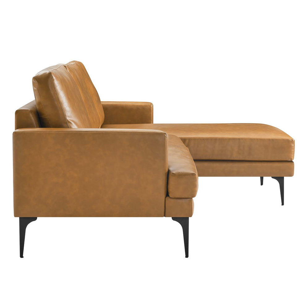 Evermore Right-Facing Vegan Leather Sectional Sofa By Modway - EEI-6050 | Sectional | Modishstore - 3