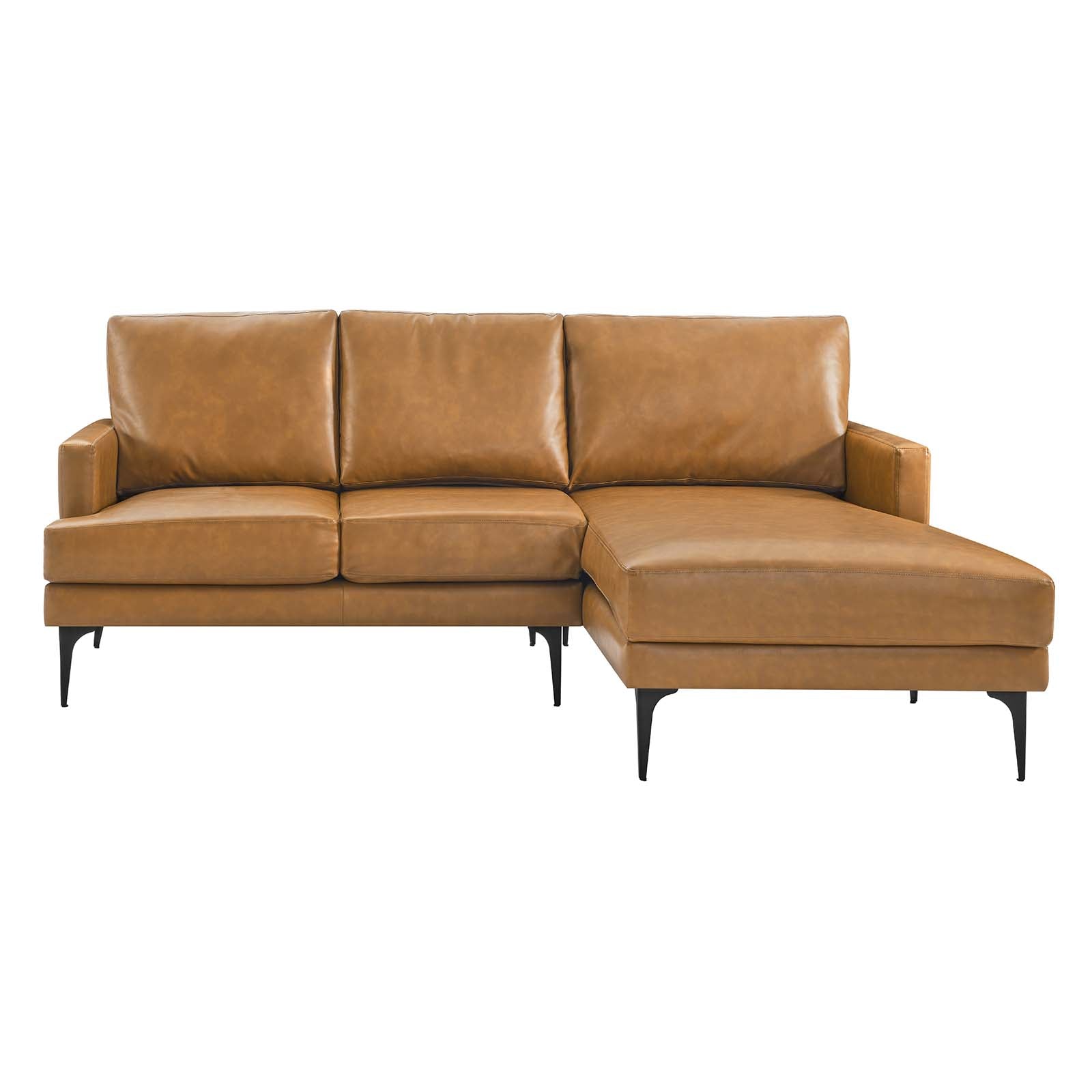 Evermore Right-Facing Vegan Leather Sectional Sofa By Modway - EEI-6050 | Sectional | Modishstore - 4
