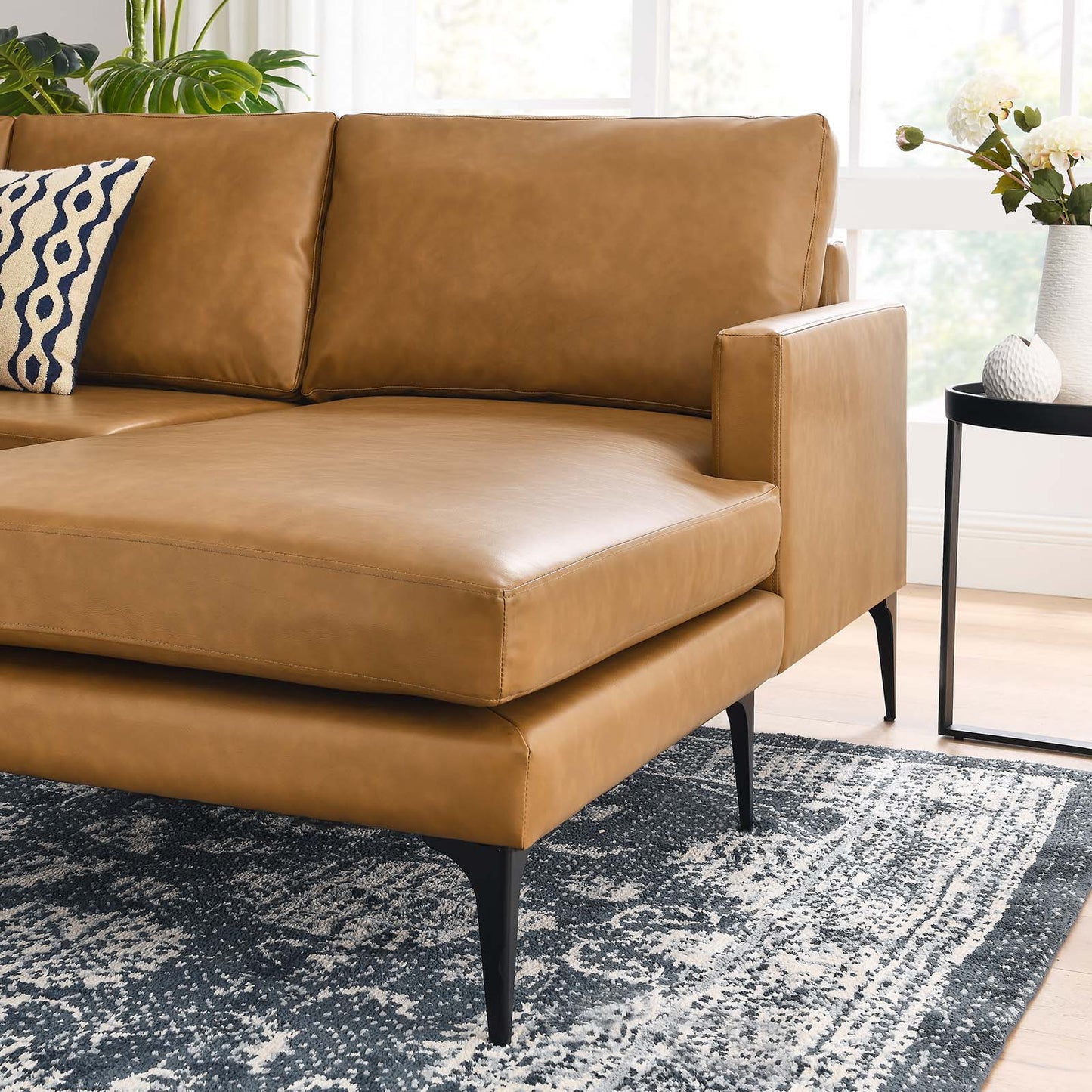 Evermore Right-Facing Vegan Leather Sectional Sofa By Modway - EEI-6050 | Sectional | Modishstore - 8