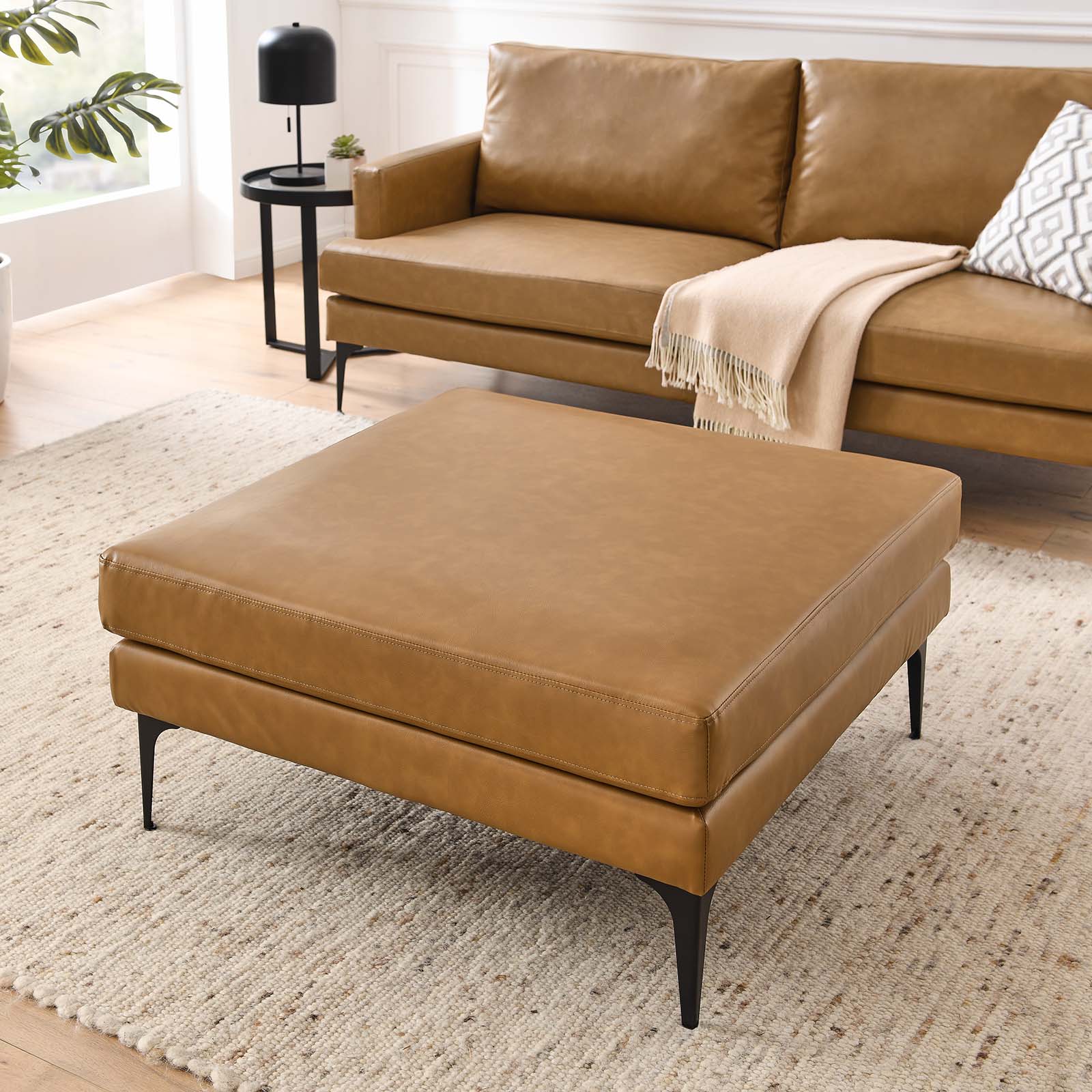 Evermore Vegan Leather Ottoman By Modway - EEI-6051 | Ottomans | Modishstore - 1