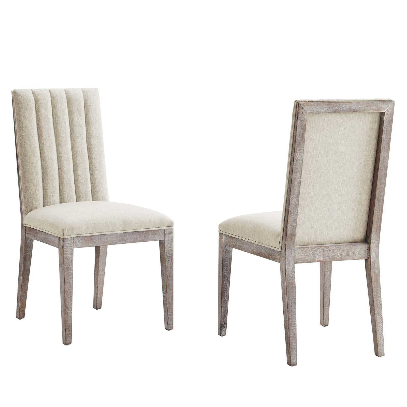 Maisonette French Vintage Tufted Fabric Dining Side Chairs Set of 2 By Modway - EEI-6052 | Dining Chairs | Modishstore - 2