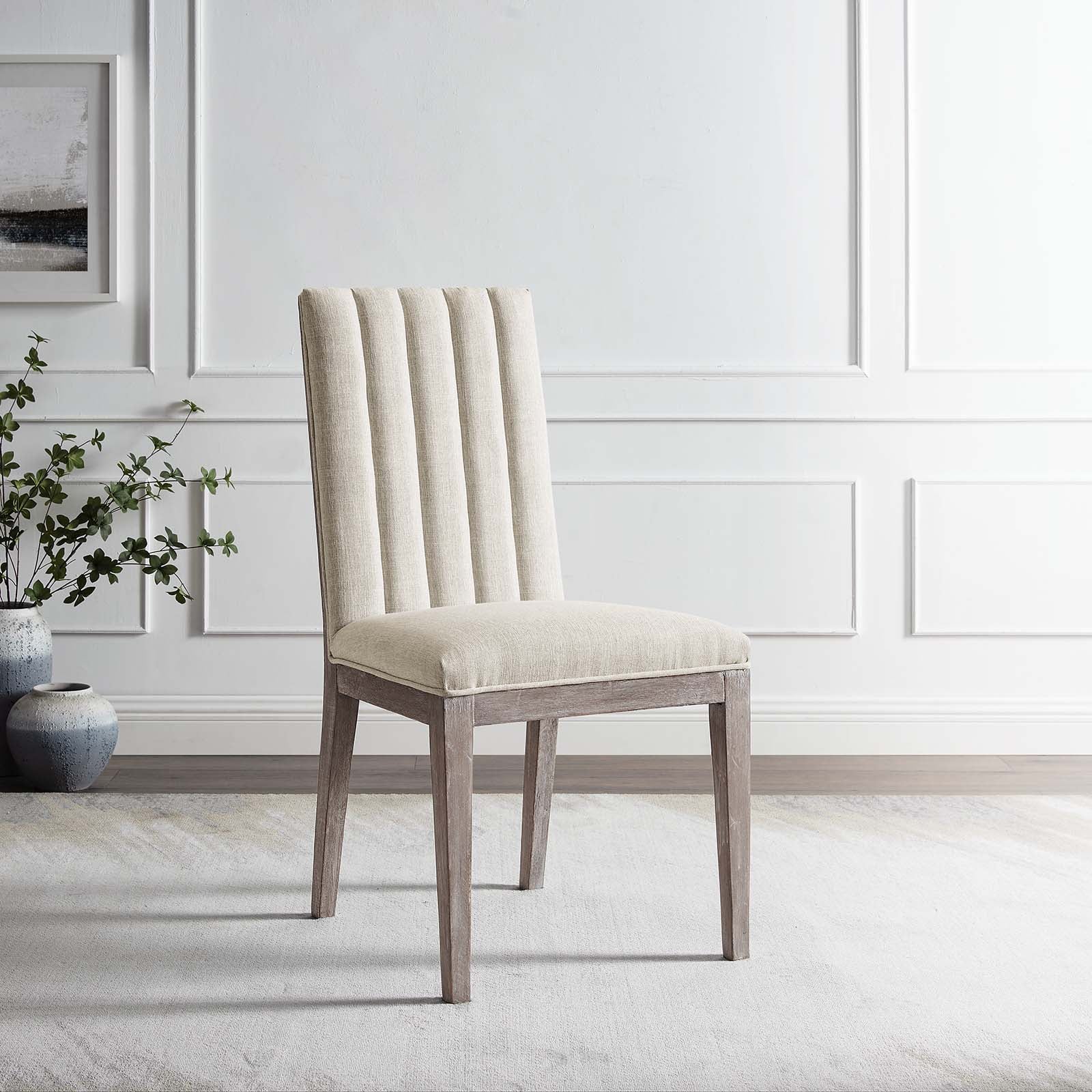 Maisonette French Vintage Tufted Fabric Dining Side Chairs Set of 2 By Modway - EEI-6052 | Dining Chairs | Modishstore - 9