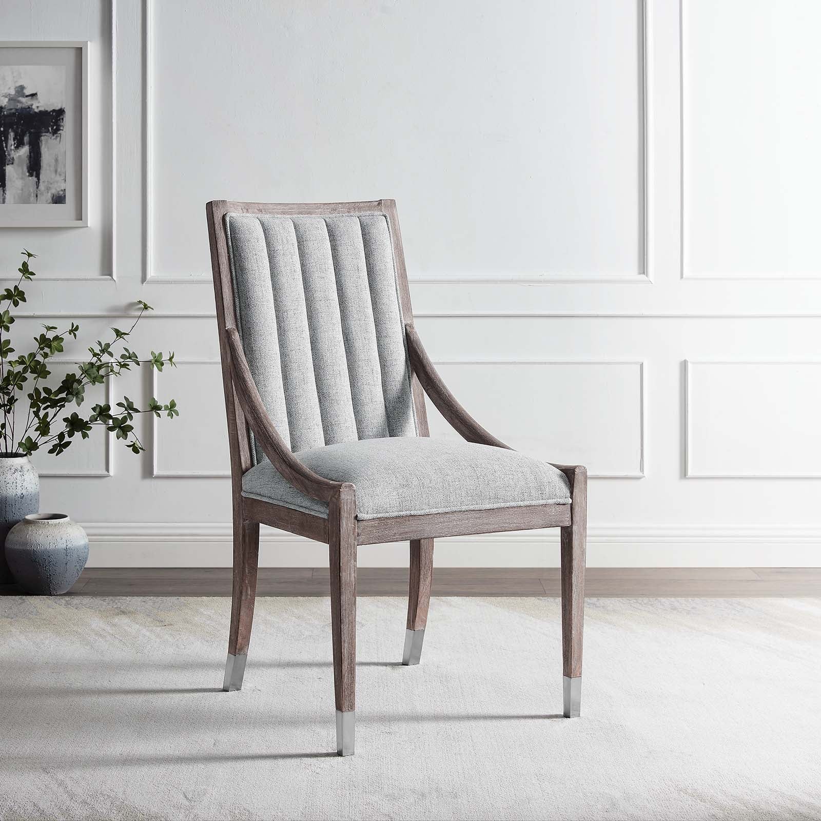 Maison French Vintage Tufted Fabric Dining Armchair By Modway - EEI-6053 | Dining Chairs | Modishstore - 9