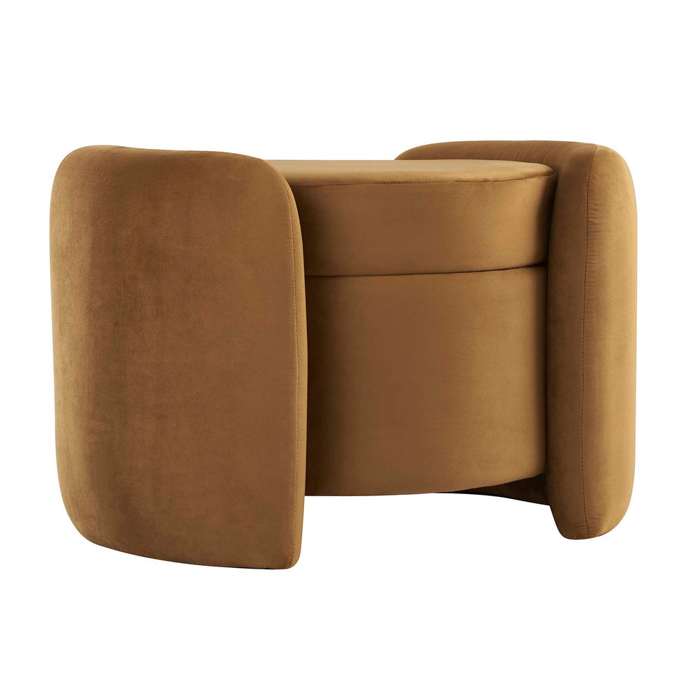 Nebula Upholstered Performance Velvet Ottoman By Modway - EEI-6055 | Ottomans | Modishstore - 2