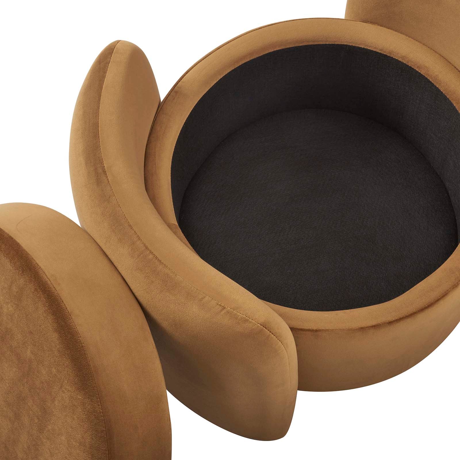 Nebula Upholstered Performance Velvet Ottoman By Modway - EEI-6055 | Ottomans | Modishstore - 8