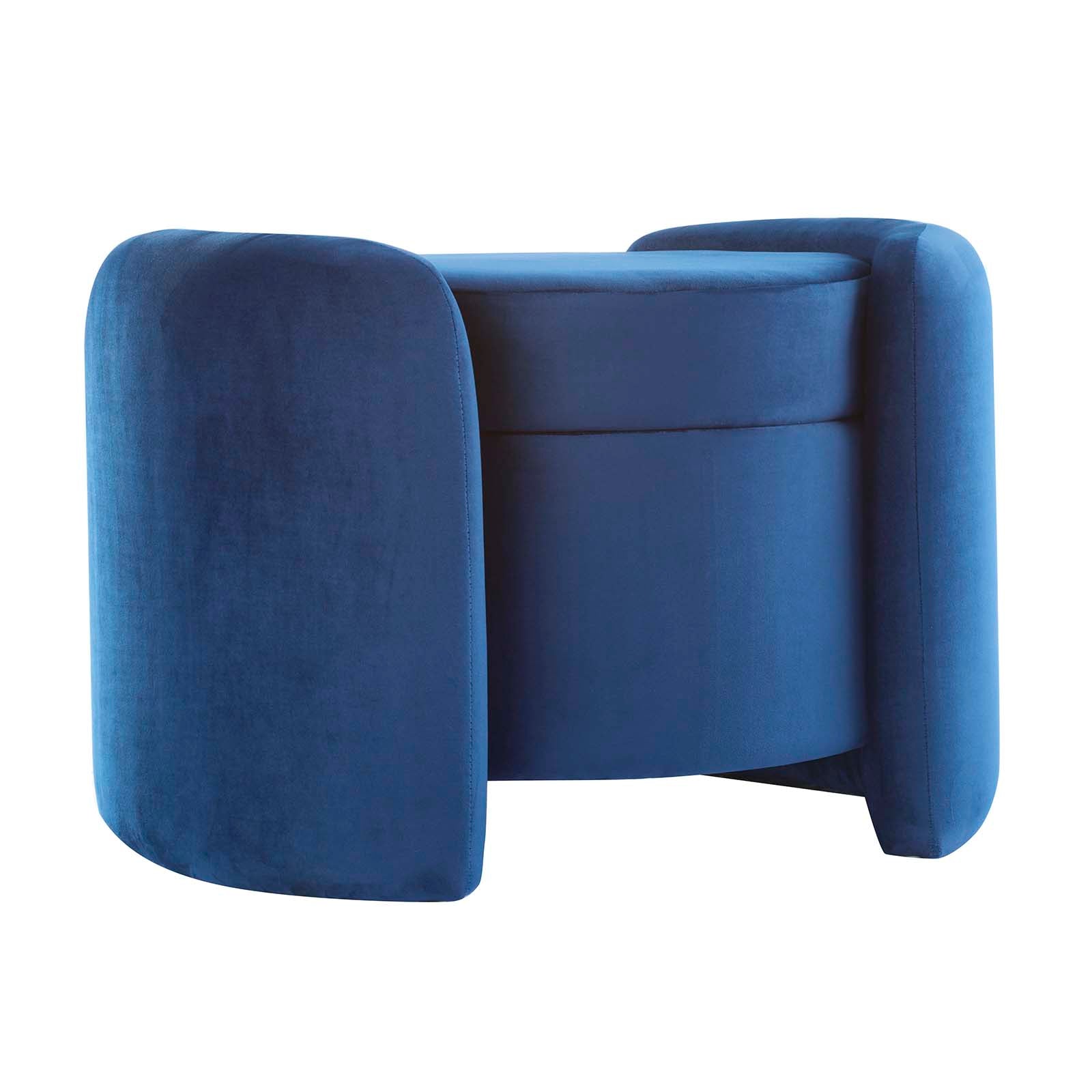 Nebula Upholstered Performance Velvet Ottoman By Modway - EEI-6055 | Ottomans | Modishstore - 10