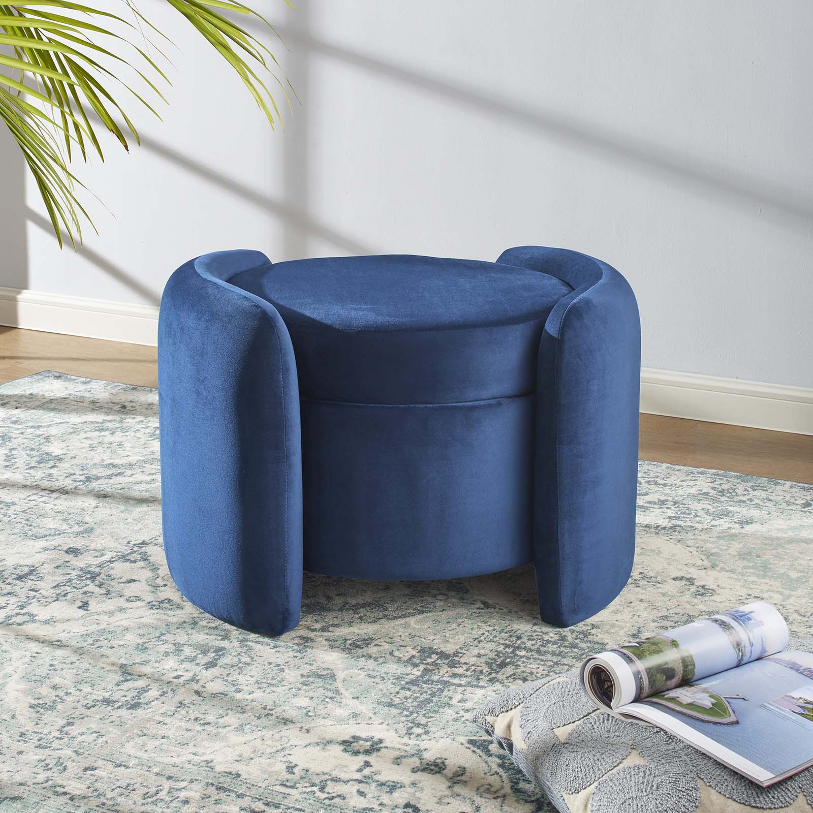 Nebula Upholstered Performance Velvet Ottoman By Modway - EEI-6055 | Ottomans | Modishstore - 11