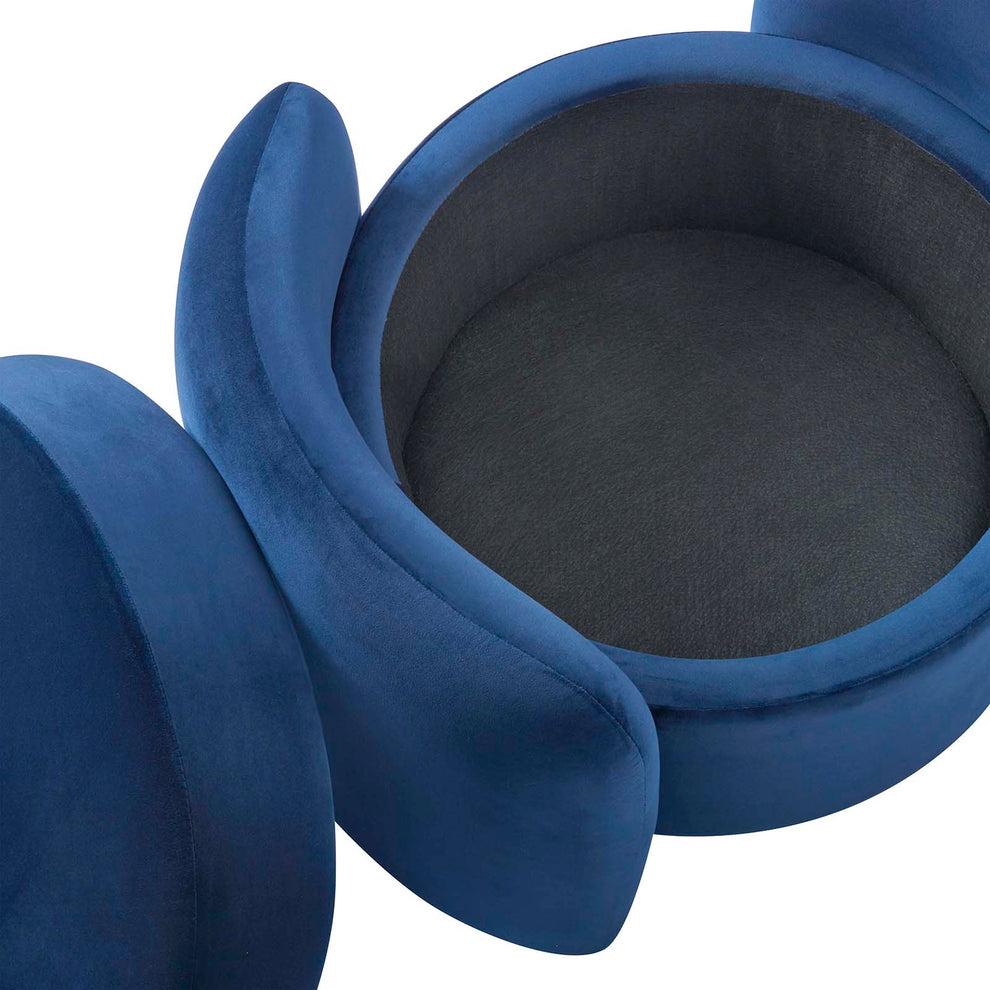 Nebula Upholstered Performance Velvet Ottoman By Modway - EEI-6055 | Ottomans | Modishstore - 17