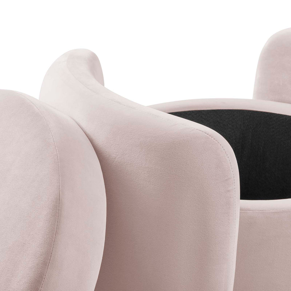Nebula Upholstered Performance Velvet Ottoman By Modway - EEI-6055 | Ottomans | Modishstore - 25
