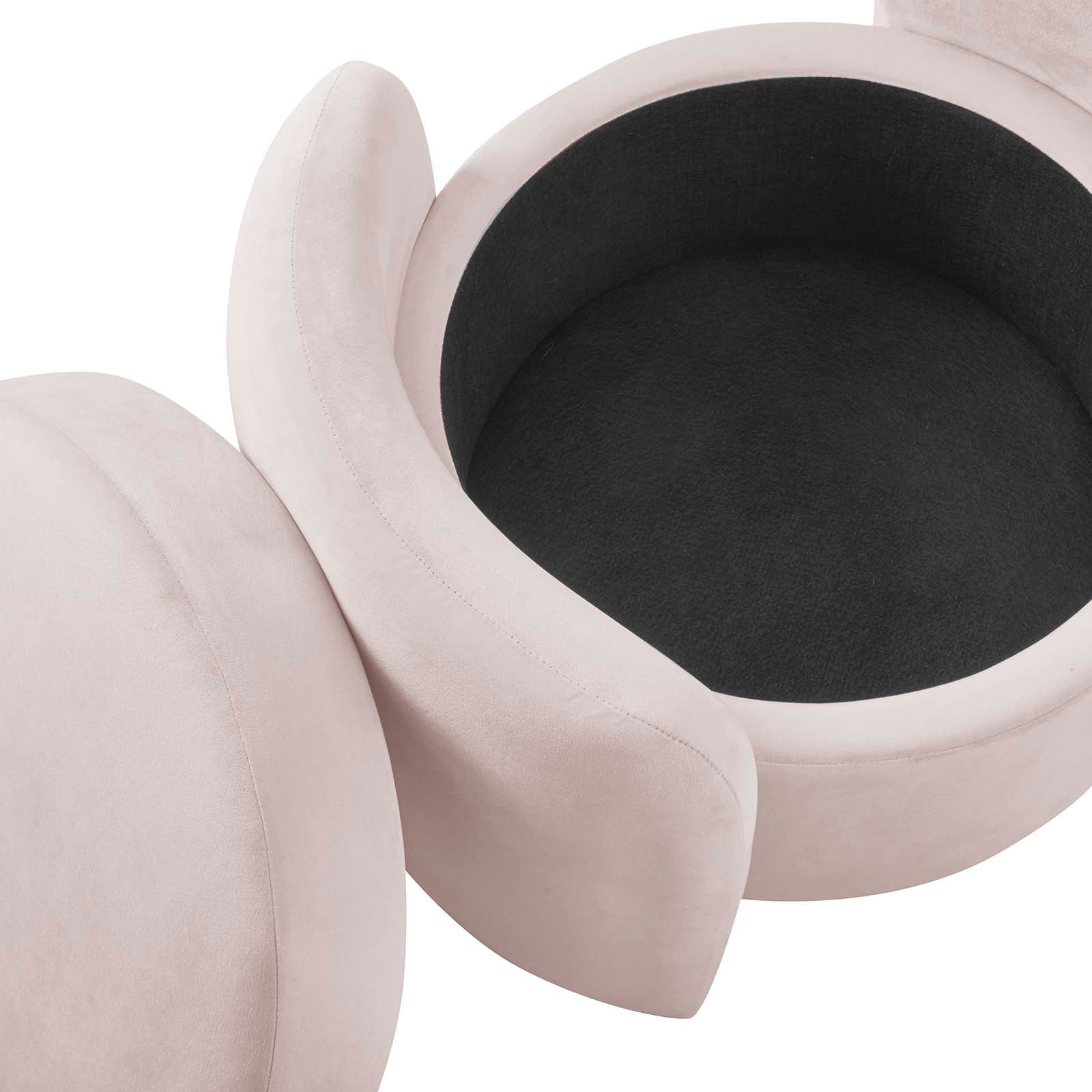 Nebula Upholstered Performance Velvet Ottoman By Modway - EEI-6055 | Ottomans | Modishstore - 26