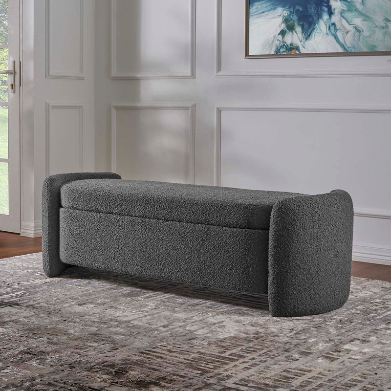 Nebula Boucle Upholstered Bench By Modway - EEI-6056 | Benches | Modishstore - 1