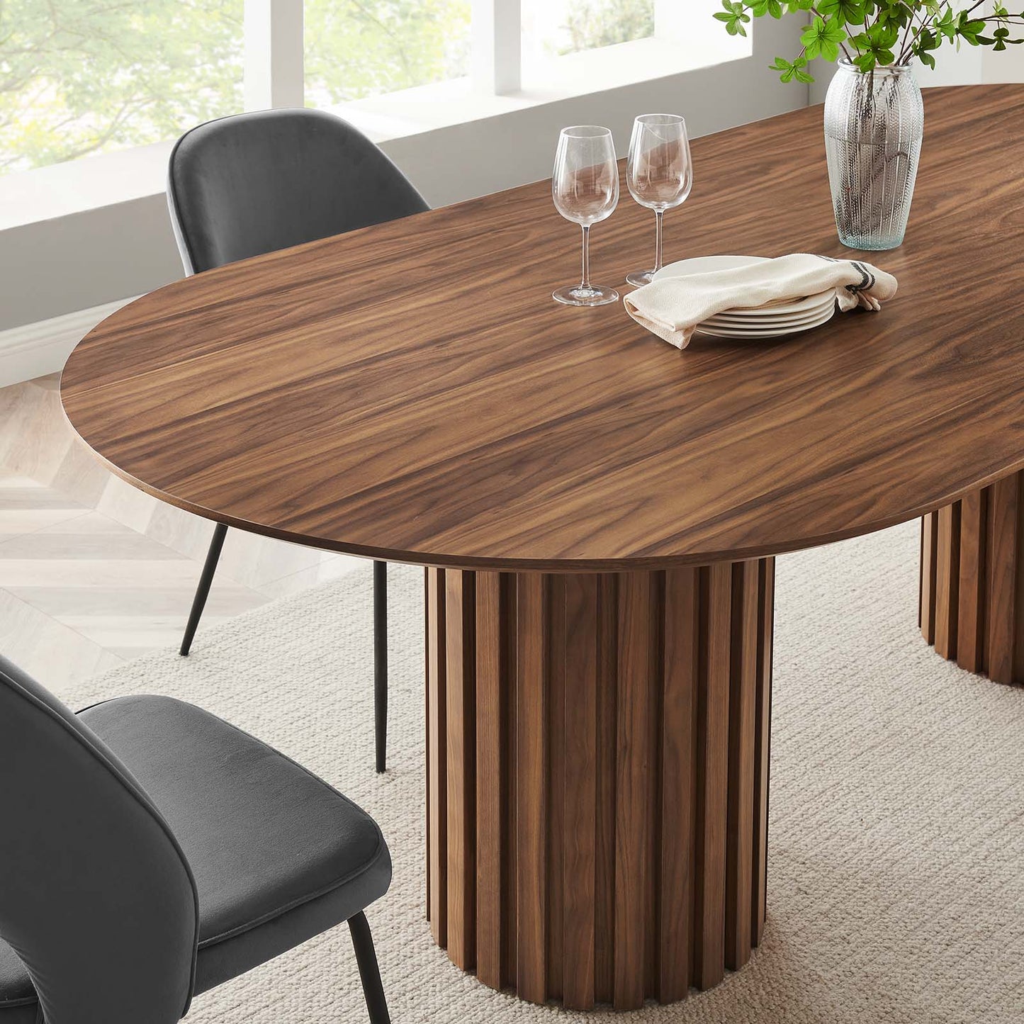 Senja 95" Oval Dining Table By Modway - EEI-6065 | Dining Tables | Modishstore - 16