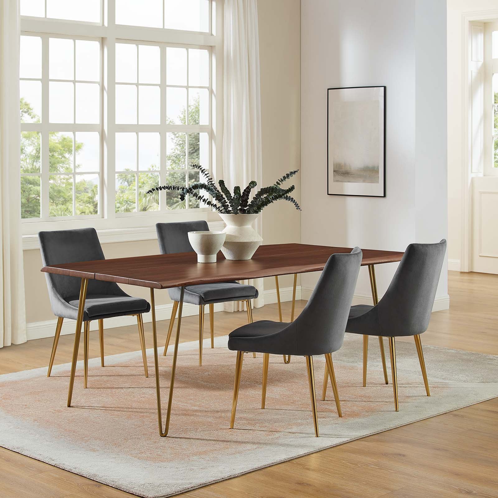 Ardor 74" Live Edge Acacia Wood Dining Table By Modway - EEI-6070 | Dining Tables | Modishstore - 11