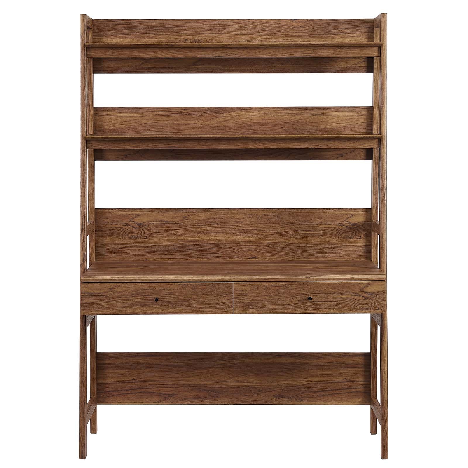 Modway Bixby Office Wood Desk with Storage Walnut â EEI-6073