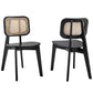Habitat Wood Dining Side Chair Set Of 2 By Modway - EEI-6077-BLK | Dining Chairs |  Modishstore - 2