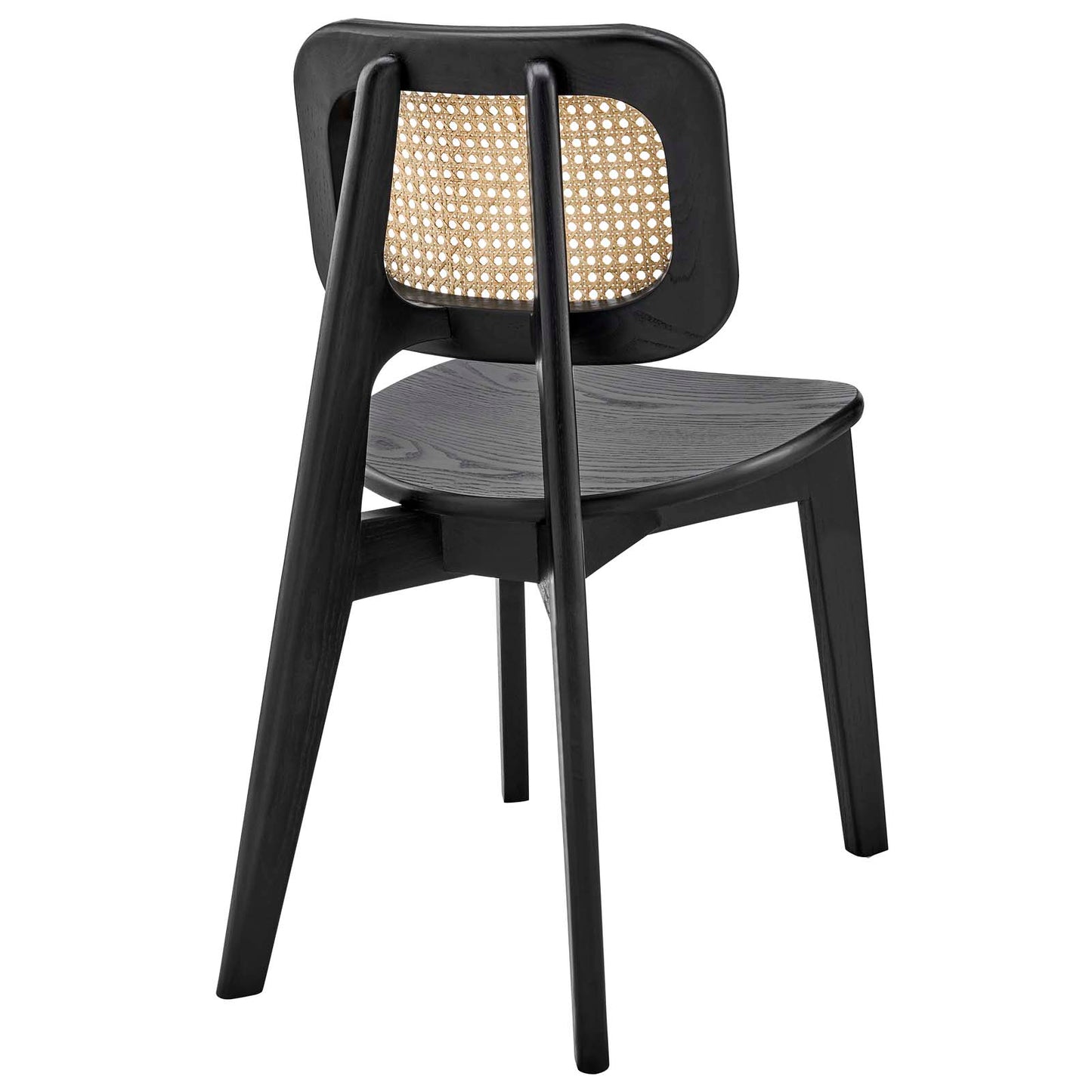 Habitat Wood Dining Side Chair Set Of 2 By Modway - EEI-6077-BLK | Dining Chairs |  Modishstore - 5