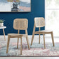 Habitat Wood Dining Side Chair Set of 2 By Modway - EEI-6077 | Dining Chairs | Modishstore - 10