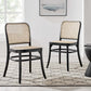 Winona Wood Dining Side Chair Set Of 2 By Modway - EEI-6078-BLK | Dining Chairs |  Modishstore