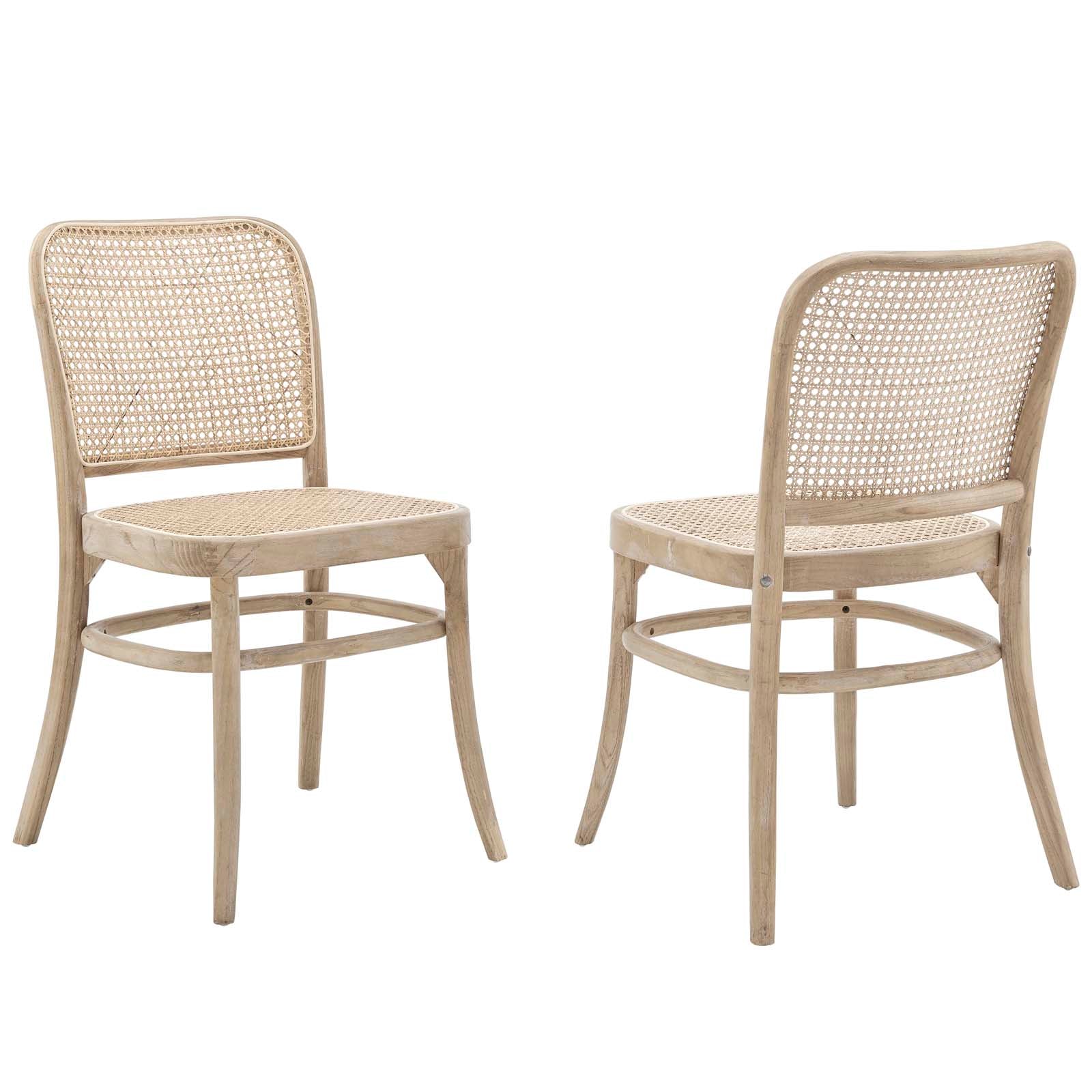 Winona Wood Dining Side Chair Set Of 2 By Modway - EEI-6078-BLK | Dining Chairs |  Modishstore - 10
