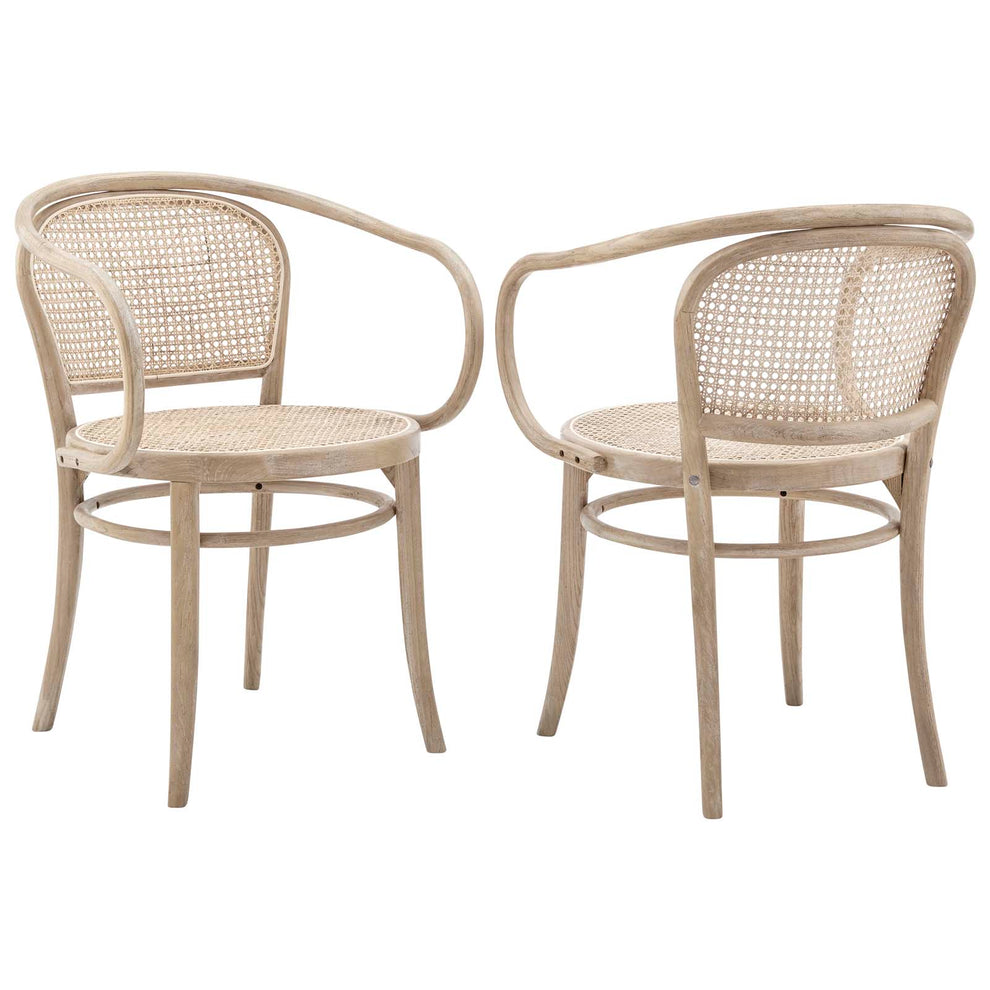 Oliana Wood Dining Armchair Set of 2 By Modway - EEI-6079 | Dining Chairs | Modishstore - 10