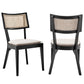 Caledonia Wood Dining Chair Set Of 2 By Modway - EEI-6080-BLK-WHI | Dining Chairs |  Modishstore -12
