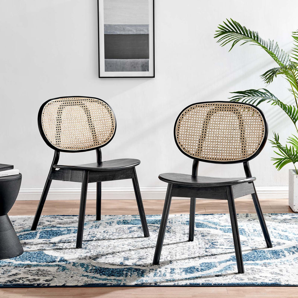 Malina Wood Dining Side Chair Set of 2 By Modway - EEI-6081 | Dining Chairs | Modishstore - 1