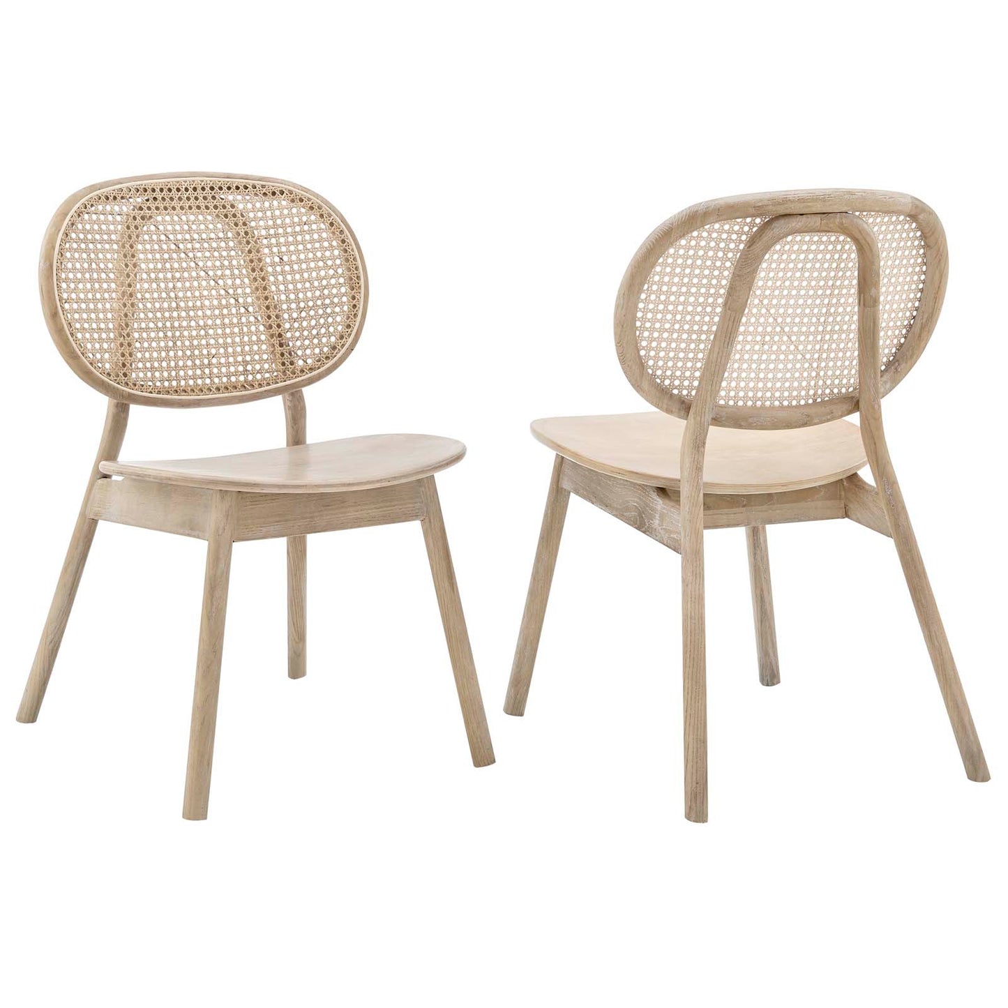 Malina Wood Dining Side Chair Set Of 2 By Modway - EEI-6081-BLK | Dining Chairs |  Modishstore - 11