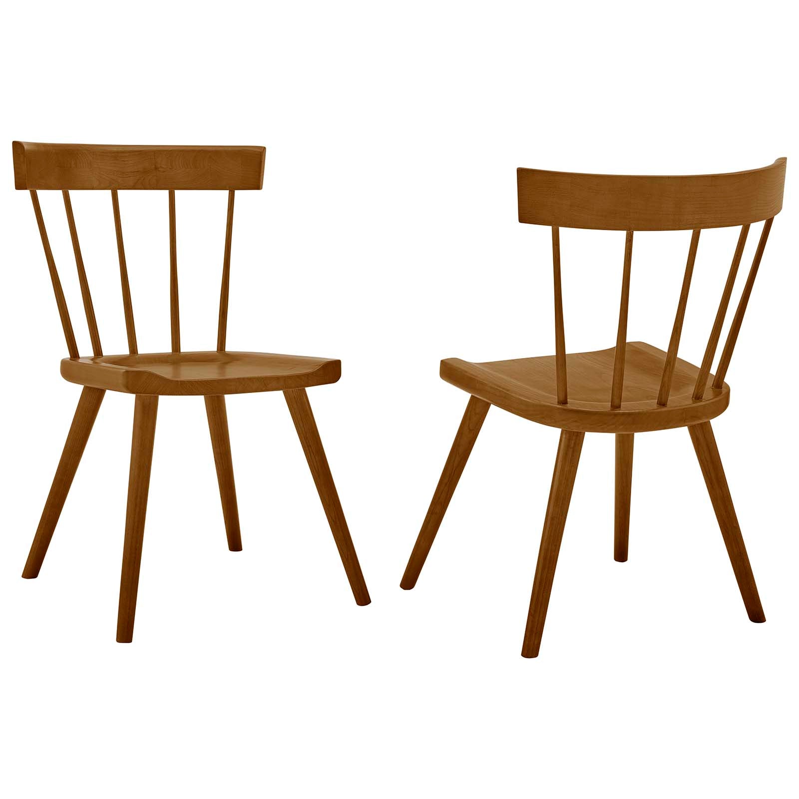 Sutter Wood Dining Side Chair Set Of 2 By Modway - EEI-6082-BLK | Dining Chairs |  Modishstore - 28