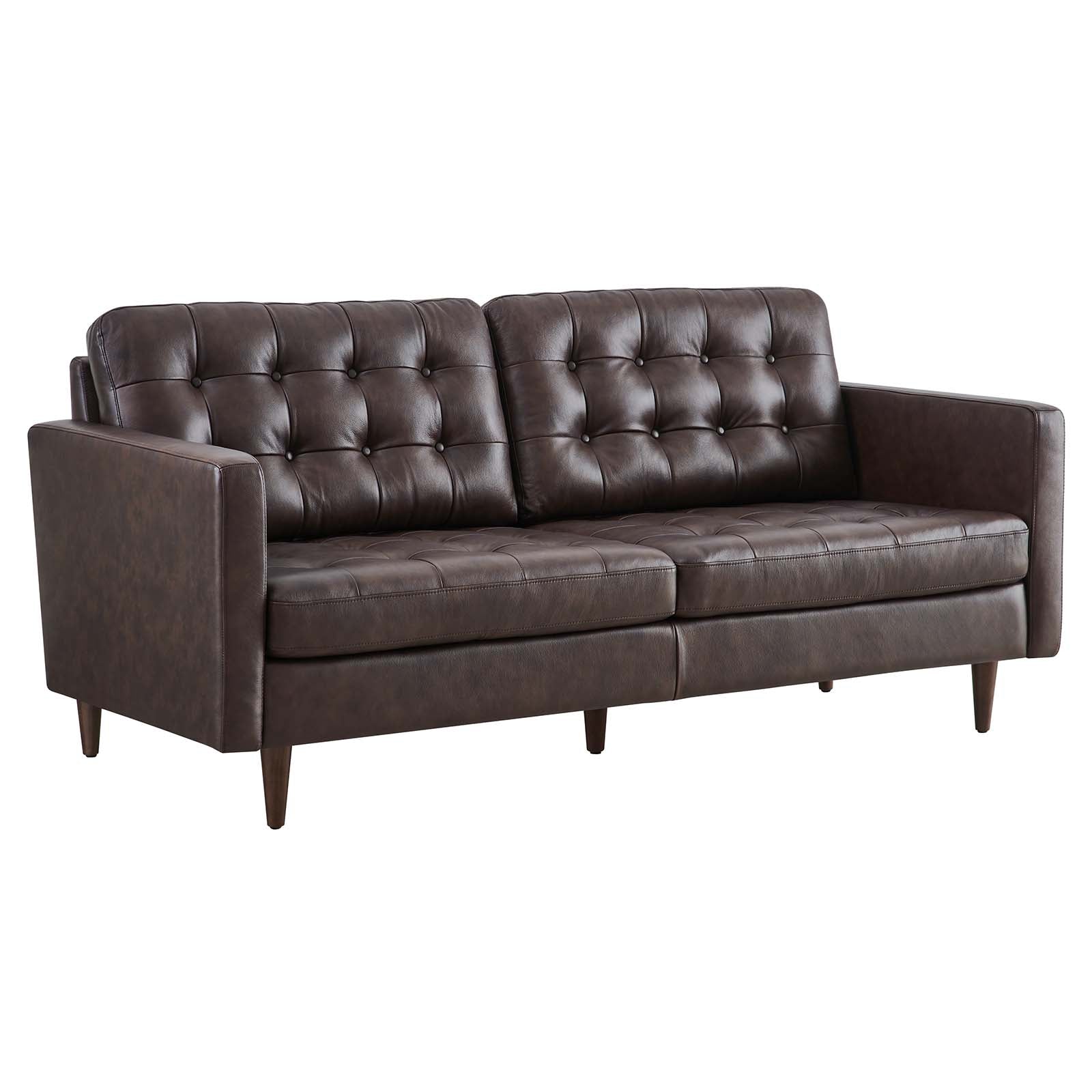Exalt Tufted Vegan Leather Sofa By Modway - eei-6099 | Sofas | Modishstore