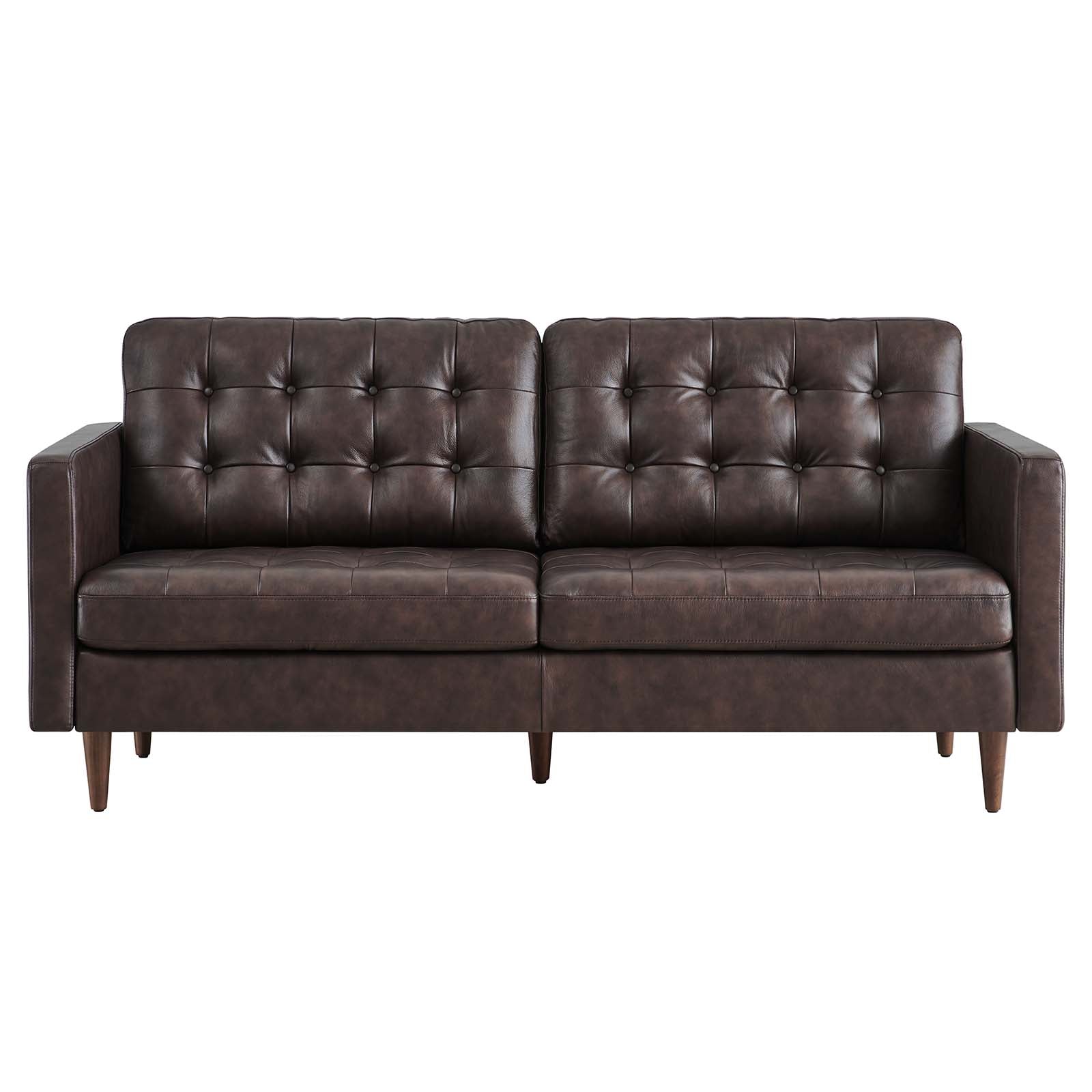 Exalt Tufted Vegan Leather Sofa By Modway - eei-6099 | Sofas | Modishstore - 4