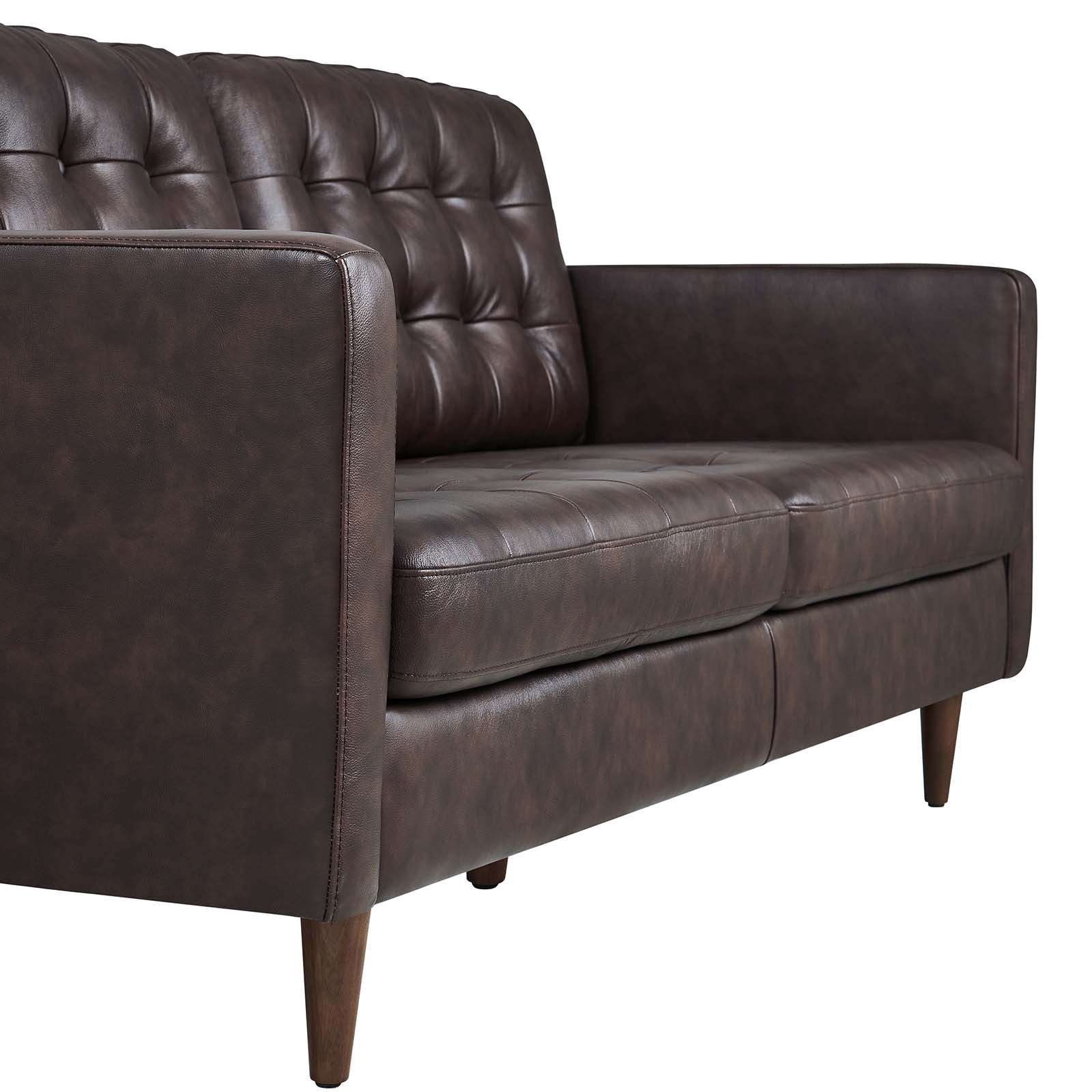 Exalt Tufted Vegan Leather Sofa By Modway - eei-6099 | Sofas | Modishstore - 5