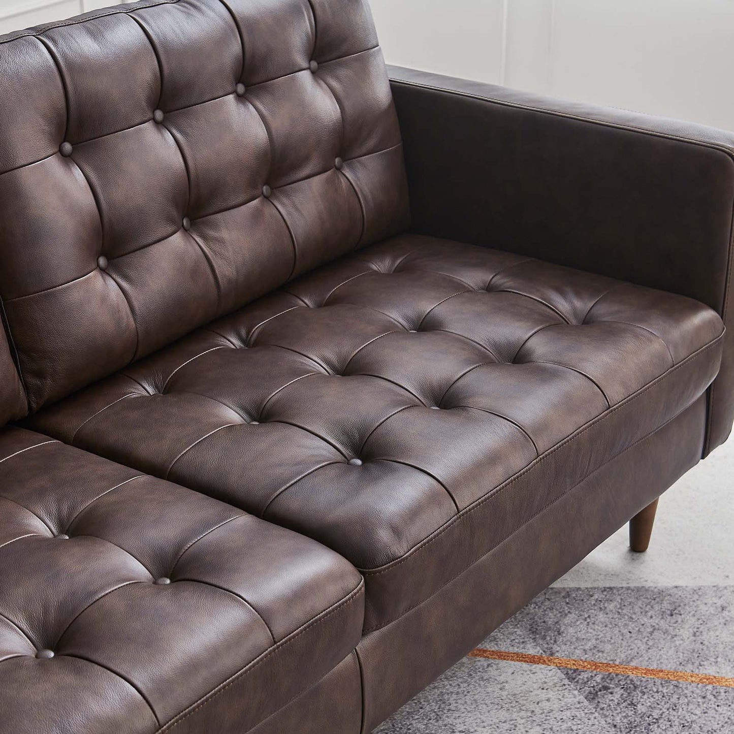 Exalt Tufted Vegan Leather Sofa By Modway - eei-6099 | Sofas | Modishstore - 8