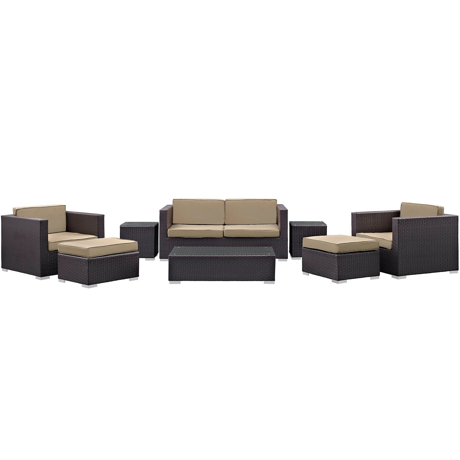 Modway Venice 8 Piece Outdoor Patio Sofa Set - EEI-610 | Outdoor Sofas, Loveseats & Sectionals | Modishstore - 40